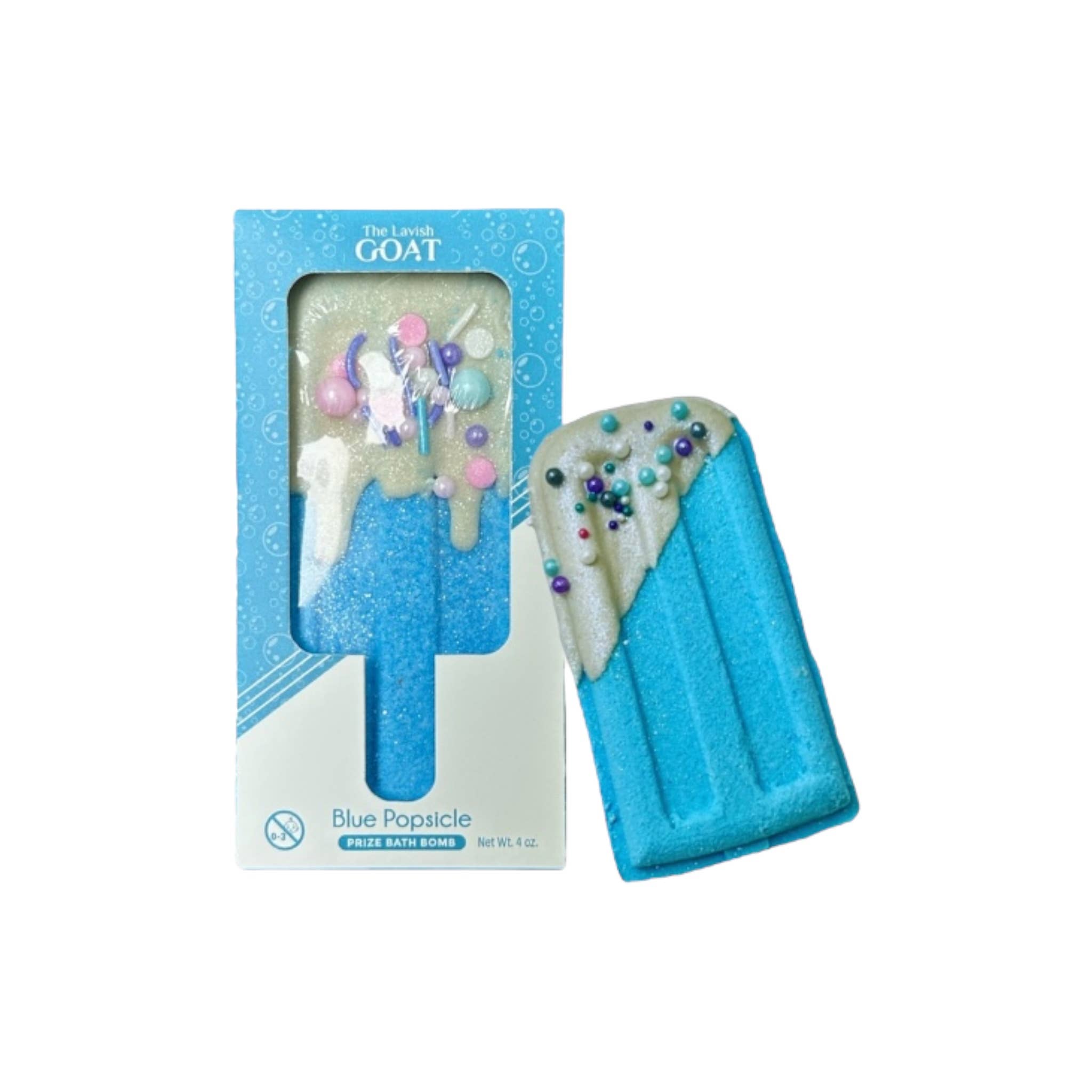 Blue Popsicle Prize Inside Bath Bomb