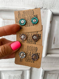 Western Sh&tg&n Shell Earrings: Gold