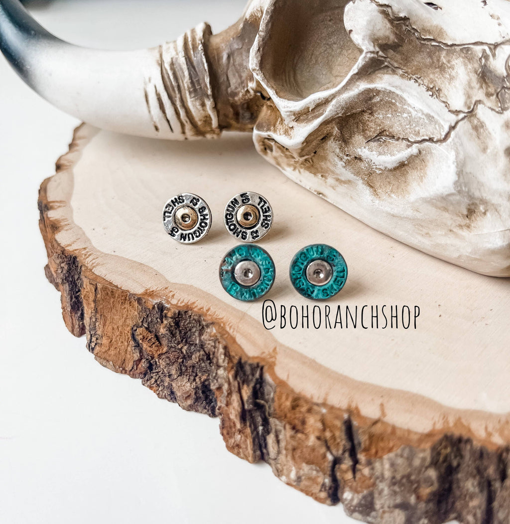 Western Sh&tg&n Shell Earrings: Gold