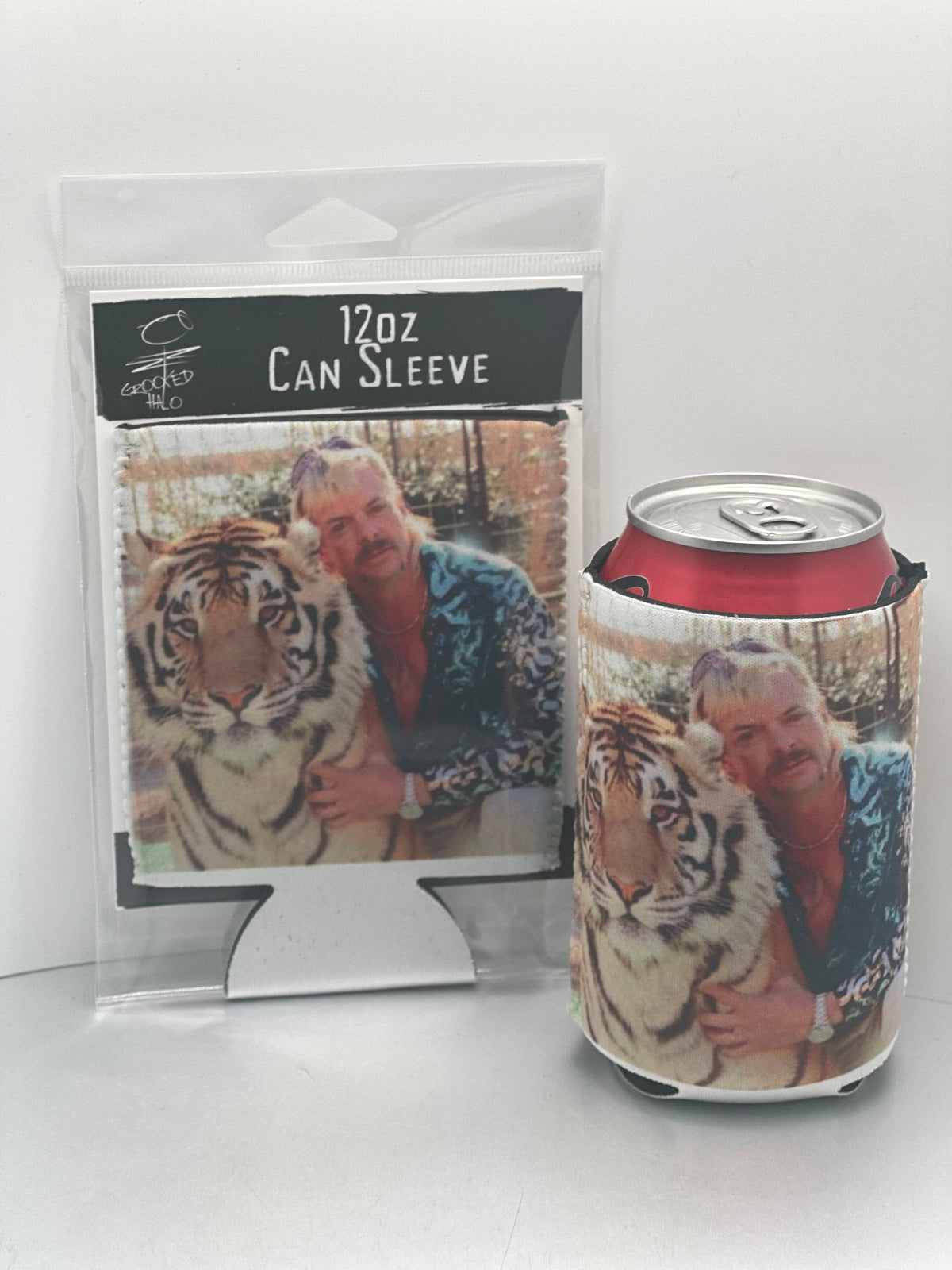 Tiger King Neoprene Can Sleeve : No Packaging. Just Product.