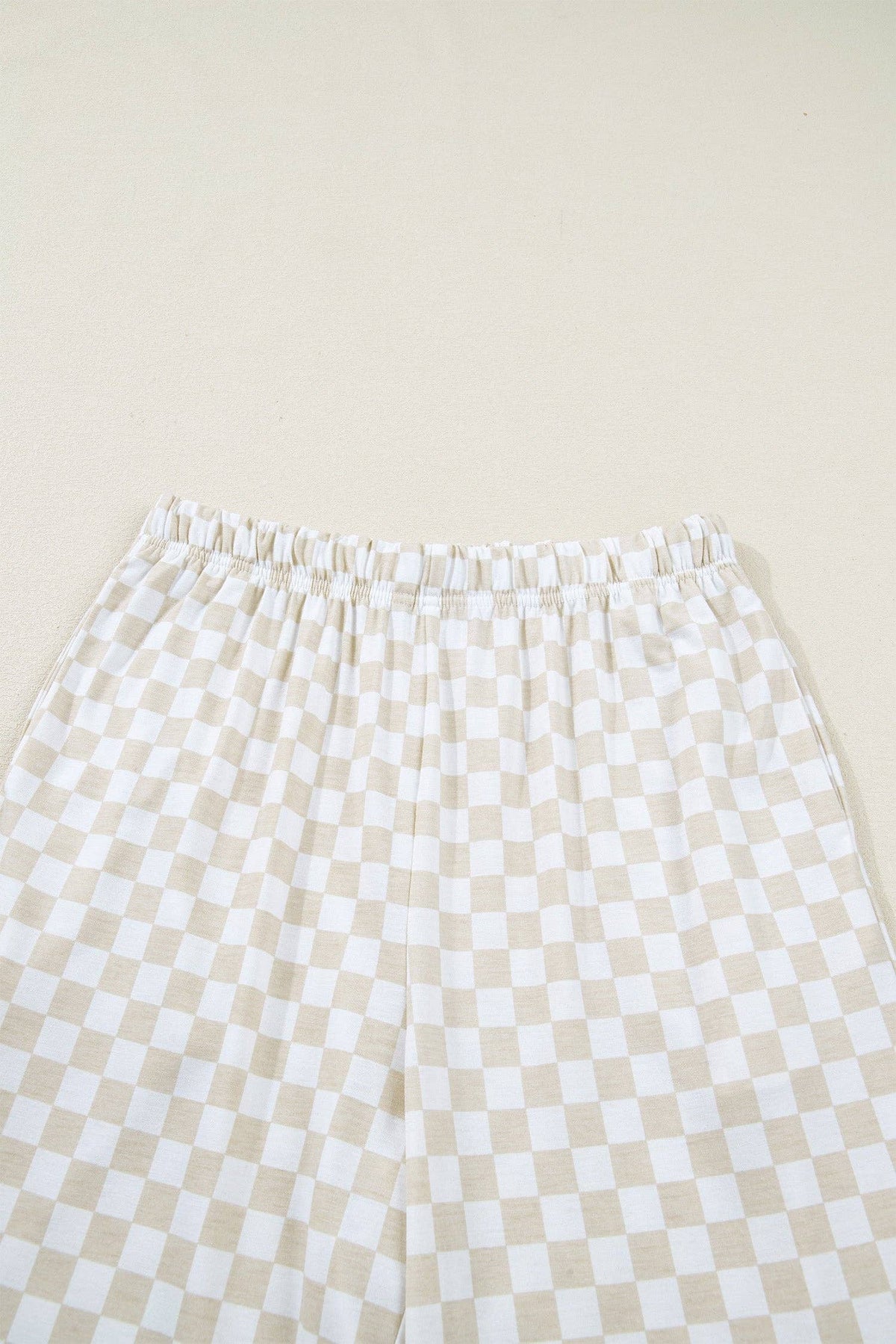OMG! Checker Short Sleeve Tee and Pants Set: Black / Small etc