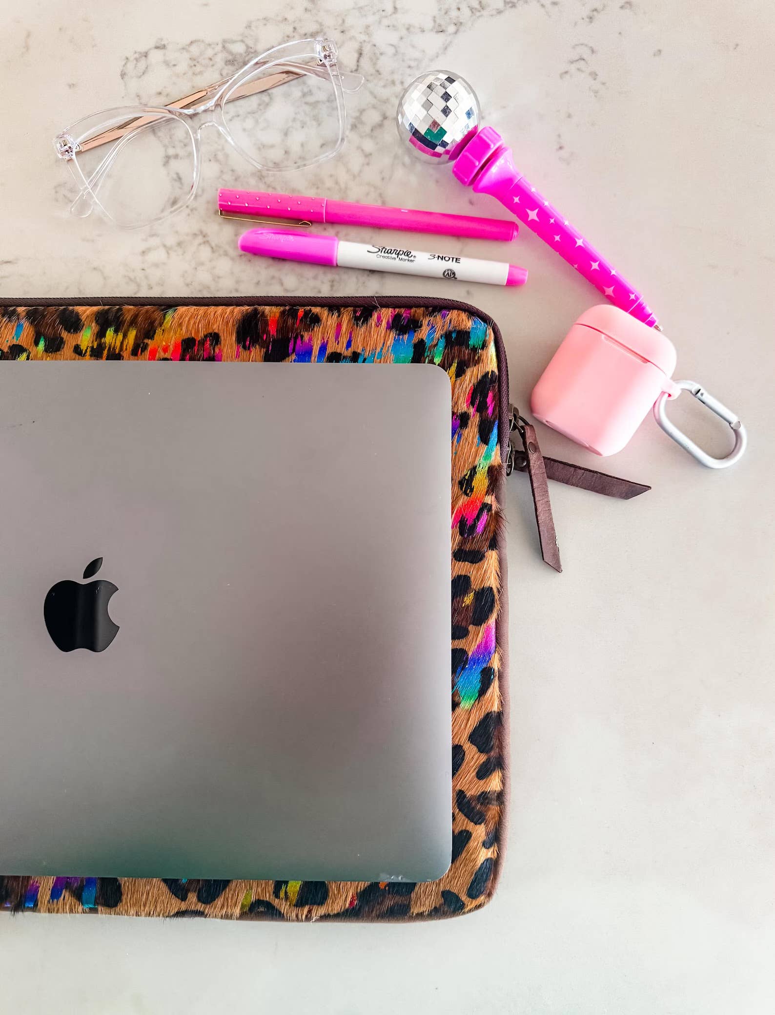 Cowhide Laptop Computer Tech Sleeve Pouch - Leather Back: TAN - LARGE