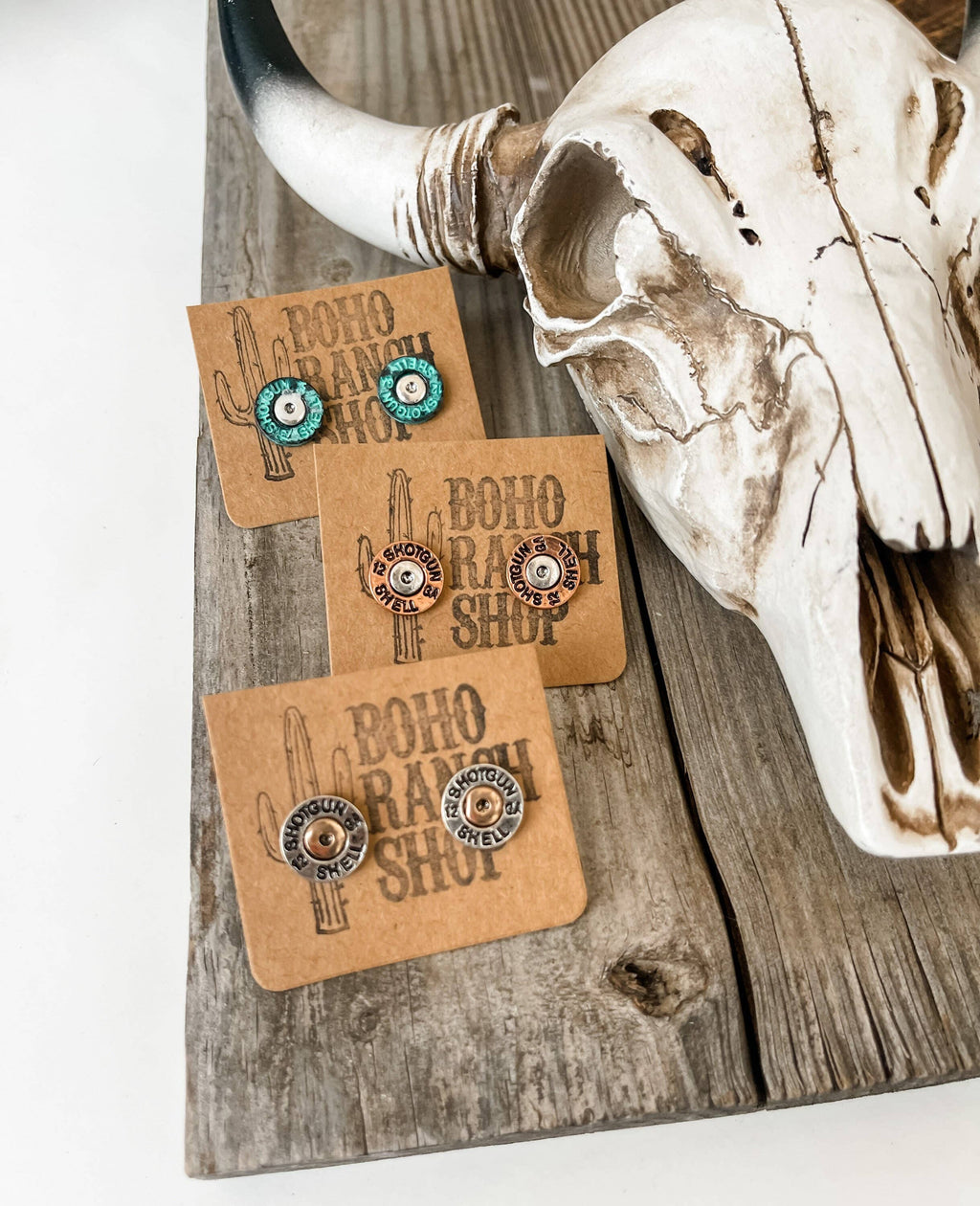 Western Sh&tg&n Shell Earrings: Gold