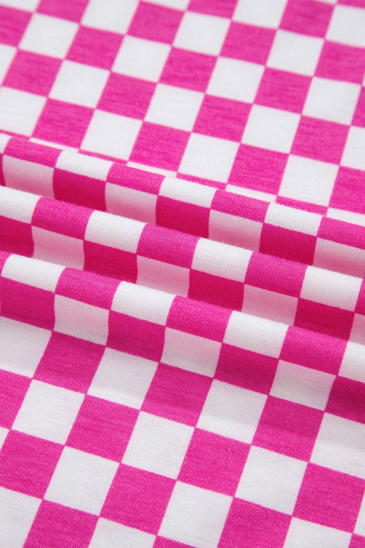 OMG! Checker Short Sleeve Tee and Pants Set: Black / Small etc