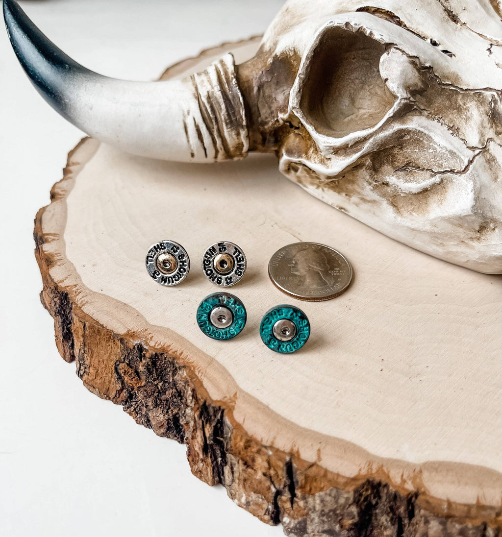 Western Sh&tg&n Shell Earrings: Gold